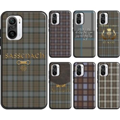 Outlander Fraser Tartan Plaid Sassenach For POCO X3 M3 Pro F2 F1 F3 Case For Xiaomi Mi 11 8 9 Mi 10T 9T Pro Mi Note 10 Lite Case