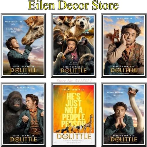 Dolittle Movie Poster Home Decor Classics Bar Poster Classic Film Wall Posters Kraft Paper Print Classic Art Prints 42X30cm