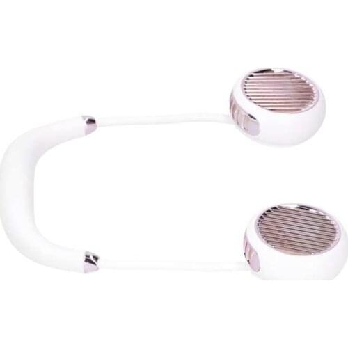 Portable Fan Adjustable USB Rechargeable Electric Fan Portable Neck Electric Fan for Summer Outdoors Air Conditioning for Home