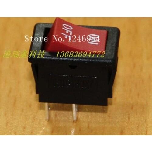 [SA]R9-22A power switch HIGHLY HIGHLY 250V2A red feet two tranches boat type switch R9-00---200pcs/lot