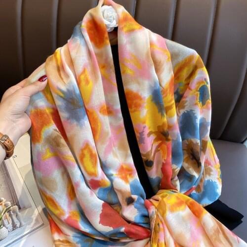 2021 Brand Autumn winter women beach quality shawl cotton scarf lady fashion scarves bandana pashmina wrap hijab muffler