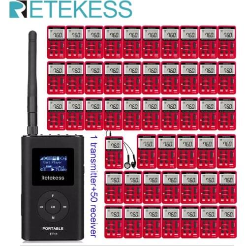RETEKESS FT11 Tour Guide System Wireless Audio Microphone System For Church Conference Simultaneous Interpretation Perform Umrah