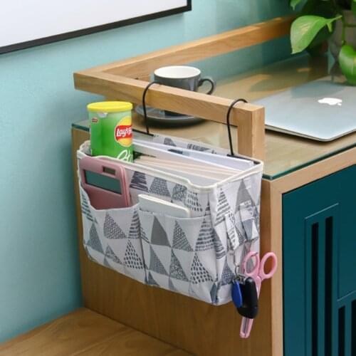 Bedside Storage Bag Bed Sofa Side Holder Pockets Hanging Sundries Storage Organizer