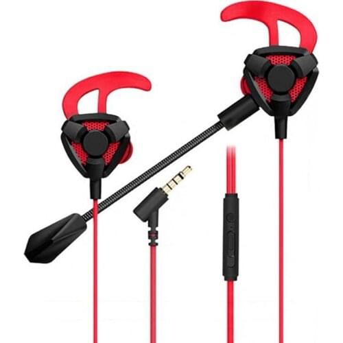 Universal Wired Heavy Bass Gaming In-ear Earphone with Mic for Phone/Computer