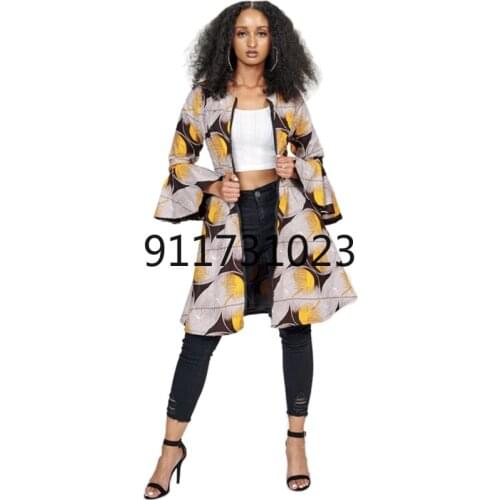 Women Casual Puff Sleeve Loose Dress Ladies Elegant V Neck Retro Printing Party Dresses 2021 Summer Plus Size African Clothes