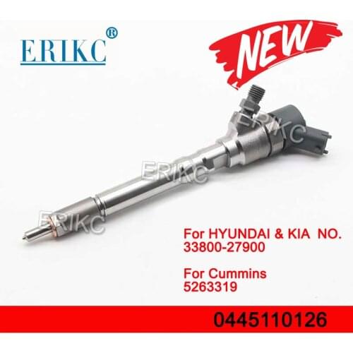 0445110126 Auto Pump Parts Injector 0 445 110 126 Fuel Common Rail Diesel Injector 0445 110 126 for HYUNDAI KIA 33800-27900