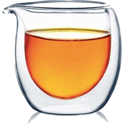 Double-layer heat-resistant cup glass tea sea Glass tea separator 200ML High borosilicate Fair Cup Teaware Accessories Teacup