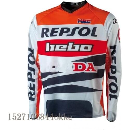 Motocross Jersey Downhil Mountain Bike DH Shirt MX Motorcycle Clothing FIT PRO MONTESA REPSOL Jersey K