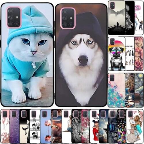 Soft Silicon Case For Samsung Galaxy A71 Case Soft TPU Funda Protective Bumper Phone Case For Samsung A71 Case Back Cover Shell