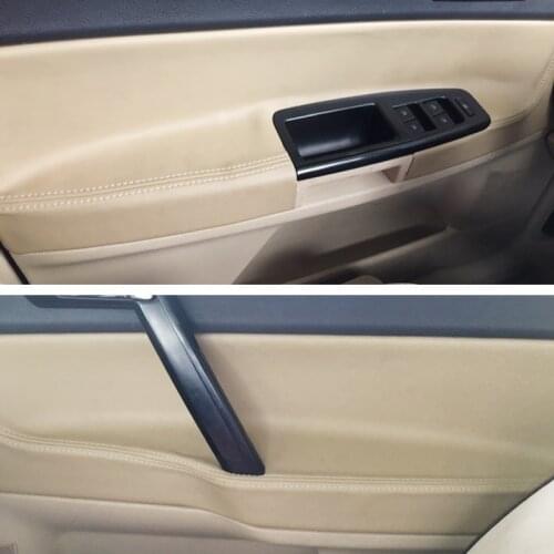 Car Styling Microfiber Leather Interior Door Panel Cover Trim For VW POLO 2004 2005 2006 2007 2008 2009- 2011 Hatchback/Sedan