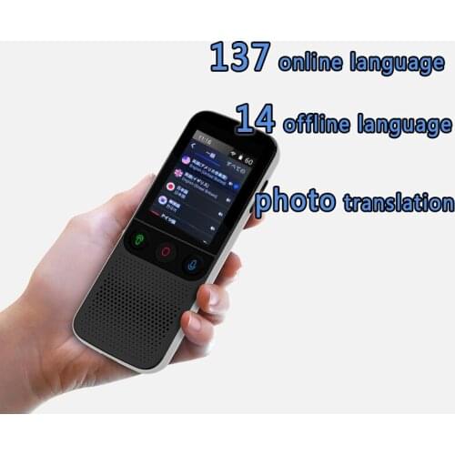 138 Language T10s Portable Smart Voice Translator Real-time Multi-Language Speech Interactive Offline Translator Business Travel