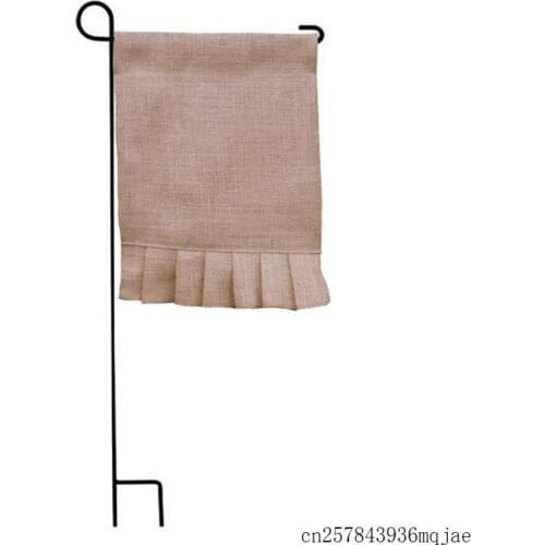 25pcs Garden Ruffle Flags Banner DIY Burlap Garden Banners Wedding Party Birthday Decoration