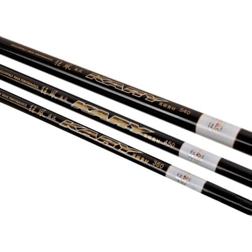 3.6 M 4.5M 5.4 M 6.3M Ultra-Light Hard Short Telescopic Stream Fishing Rod Non-slip Strong Pulling Force Lightweight