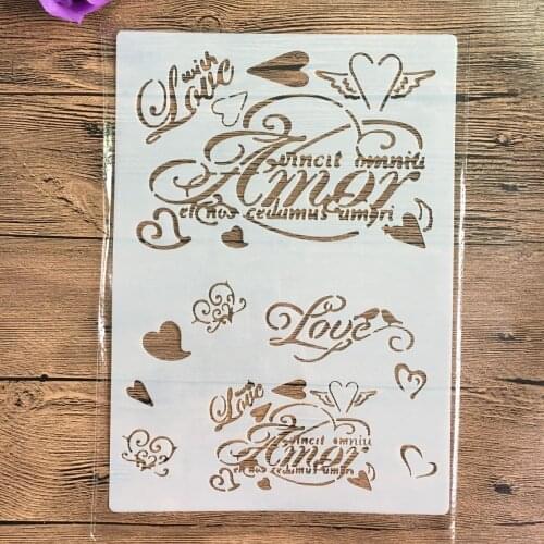 A4 flower texture, diy decoration, wall stencil, scrapbook, embossing album, decorative, paper card template drawing stencils