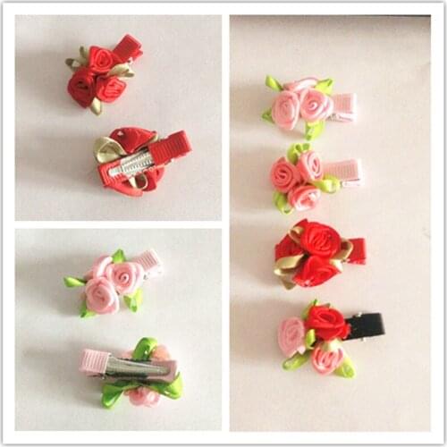 Pet Grooming Accessories Clips Pet Bows Cats Dog Small roses Hairpin Headdress Dog Headdress Pet Accessories 30pcs/lot