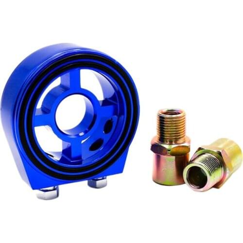 Car Universal Oil Filter Cooler Plate Adaptor M201.5 and 3/4-16 Sandwich Adapter Oil Gauge