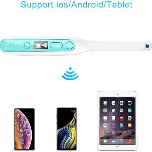 Wireless HD Intraoral Endoscope Camera WiFi Dental Camera LED Light USB Inspection for Dentist Oral Real-time Video Dental Tools
