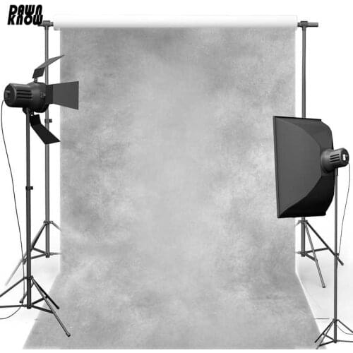 DAWNKNOW Vintage Concrete Light Grey Wall Vinyl Photography Background For Baby Polyester Backdrops For Wedding Photo Studio 774