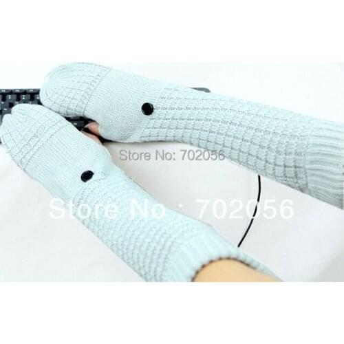 Long Fingerless Gloves Arm warmers ARM CORVER mitten 12 pairs/lot #3246