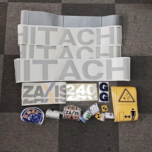 For HITACHI ZASIS 240 3G Excavators Dedicated Stickers Excavator Vehicle Mark Excavator Display Sticker Icon