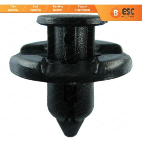 10 Pieces Push-Type Retainer, Black for Nissan : 01553-09321; Mitsubishi: MR328954, Toyota: 90044-68320; DAIHATSU: 90044-68320