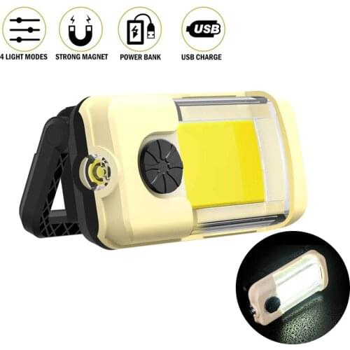 Flasher Mobile Power Bank Flashlight USB Port Camping Tent Light Outdoor Portable Hanging Lamp COB Lantern Camping Light