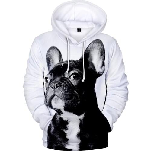 Hot French Bulldog Hoodies Sweatshirts 3D Print Men/women Sweatshirts Autumn Winter Hooded 3D Funny Boys/girls Casual Cool Coats