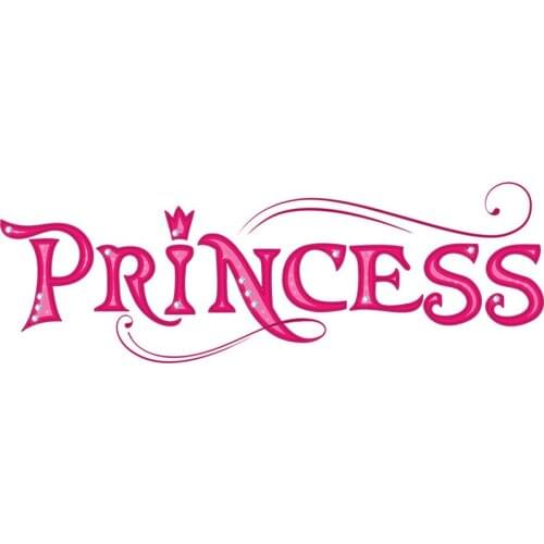 Creative Princess Wall sticker for Girls room decoration wallpaper kids room bedroom home decor removable Artistic font stickers