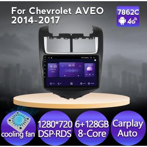 MEKEDE Android 11 6G 128G Car Multimedia player For Chevy Chevrolet AVEO 2014-2017 GPS Navigation Carplay DSP 4G WIFI IPS RDS