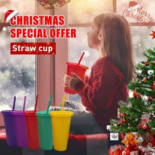 Reusable Cups Plastic Tumbler Water Bottle Temperature Color Changing Cold Cup Tumbler Personalized Fathers Gift Bulk Tumblers