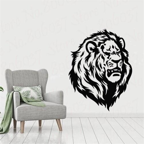 Lion Beautiful Lion Wall Decal African Wild Lion Pride Animals Home Interior Design Art Office Murals Home Decoration WL1306