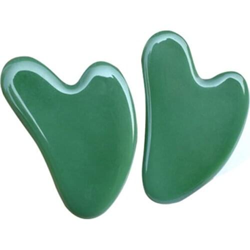 Natural Jade Scraping Board Massage Point Pen Facial and Neck Skin Lifting Wrinkle Removing and Slimming Beauty Care Fish