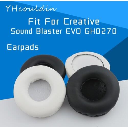 YHcouldin Earpads For Creative Sound Blaster EVO GH0270 Headphone Accessaries Replacement Leather
