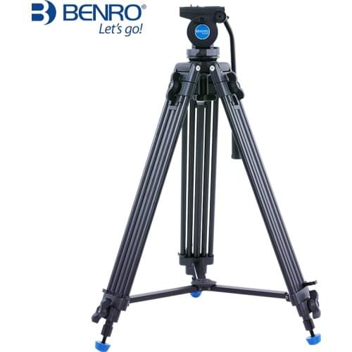 Wholesale DHL Pro BENRO KH25N KH-25N Video Camera Tripod Professional Hydraulic Head Magnesium Alloy Tripod+Video Tripods Bag