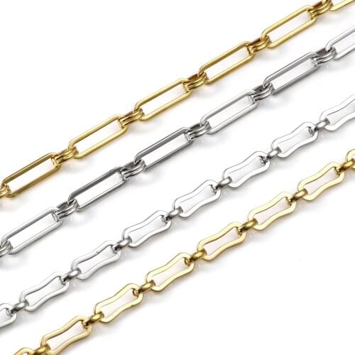 Punk Style Stainless Steel Necklace Irregular Gold/Silver Color Metal Chains Women Men Party Club With Lobster Clasps Jewelry