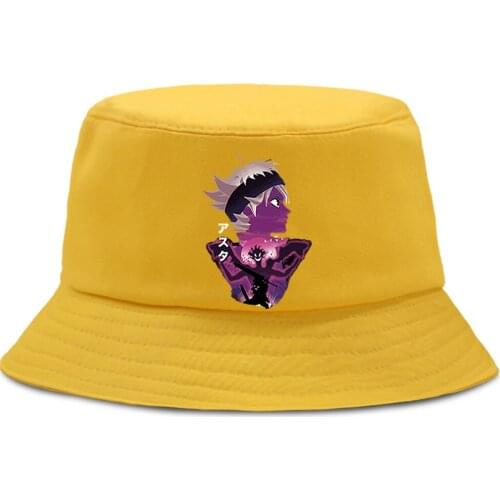 Black Clover Japan Anime Fishermans Hat Outdoor Sunscreen Panama Caps Summer Casual Bucket Hats Harajuku Foldable Fishing Cap