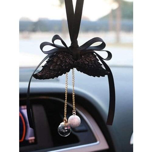 Angel Wings Rearview Mirror Charm Car Rearview Hanging Ornament