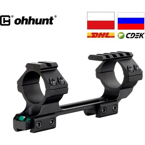 SHIP FROM Spain ohhunt Dovetail Riflescope Rings25.4mm 30mm Offset Scope Mount Top Picatinny Rail with Stop Pin and Bubble Level