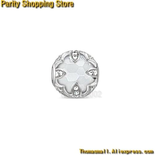 ThomasET1198 Hot Sale Crystal Bead Style Beads Good Jewelry 2015 Ts Gift In silver-plated