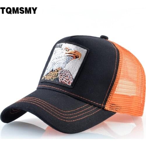Unisex Embroidered eagle pattern Baseball Cap men Mesh Snapback cap summer sun hats for women bone Hip Hop cap Visor Trucker Hat