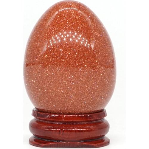 34*44MM Red Sand Egg Nice Gemstone Crystal Mineral Healing Ball Home decoration accessory Kegel Massage Yoni Egg
