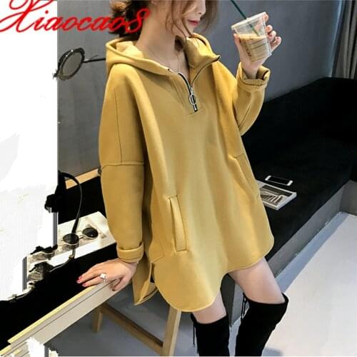 Women Oversize Hoodies Solid Loose Thick Sweatshirts Womens Casual Shirts Tops Autumn Winter Hoodies for Teen Girls Women Coat