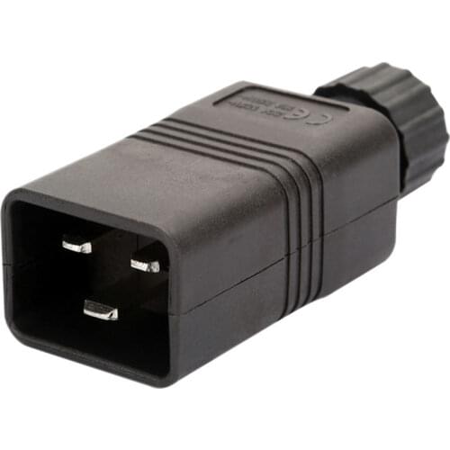 10pcs IEC 320 C20 16A 250V PDU Assembly Socket Standard Rewiring AC Electrical Power Cable Cord Connector Removable Plug