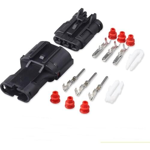 5/10/20Sets 3 PinMale and Female 3 Way Waterproof Electrical Wire Connector Plug Auto Connectors MG640329 MG610327