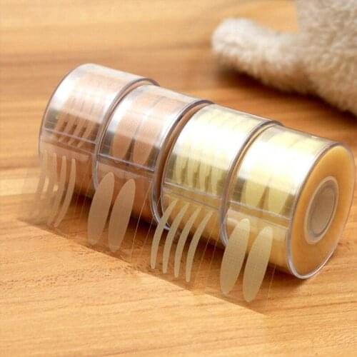 600Pcs/Box Big Eyes Make Up Eyelid Sticker Double Fold Self Adhesive Eyelid Tape Stickers S/L Makeup Clear Beige Invisible Tools