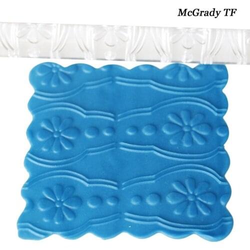 Acrylic Rolling Pin Pad Fondant Rolling Pin Dough Roller Cup Cake Top Decoration Roller Cake Tools