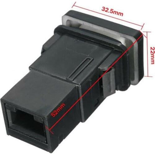 1Pcs ON-OFF12V Blue Reverse Camera Push Button Switch For Toyota Tacoma Tundra 4Runner Hilux Brand New