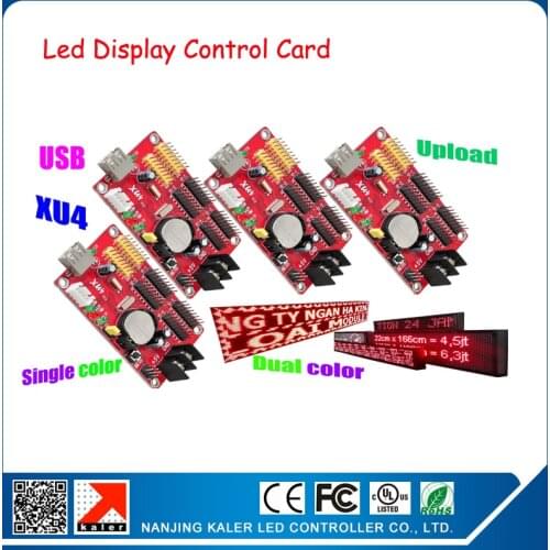 Free Shipping Manufacturer XU4 USB port wireless led display control card text led screen driving board led moving text control