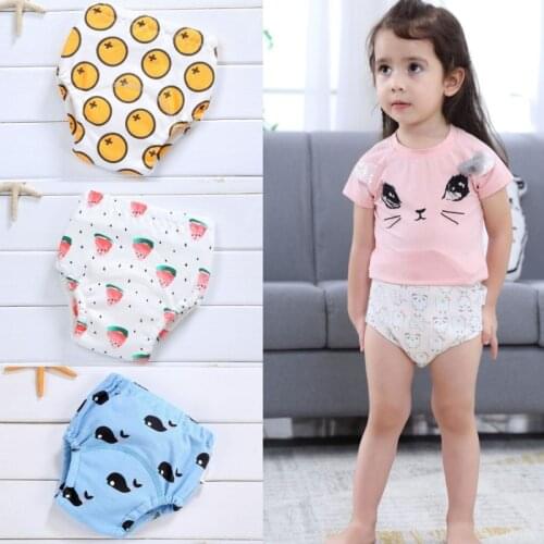 Baby Cotton Diaper Washable Waterproof Training Pants Infant Newborn Shorts Underwear Cloth Diapers Nappies Reusable Panties