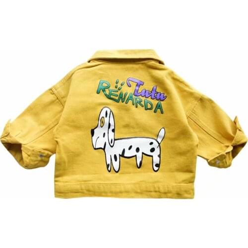 2020 New denim jacket spring autumn Jean jacket Casual jacket for girls Outerwear baby clothes Childrens' jacket coat for girl